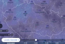 Mapa počasí v ČR