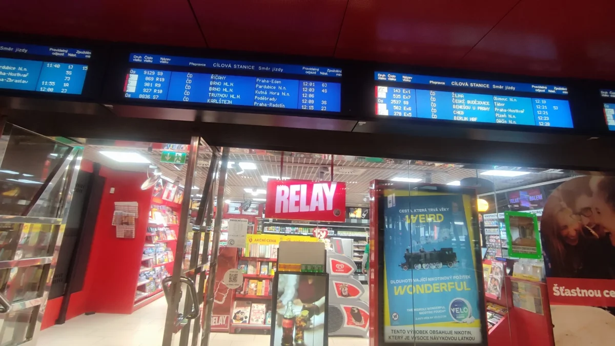 Trafika na vlakovém nádraží