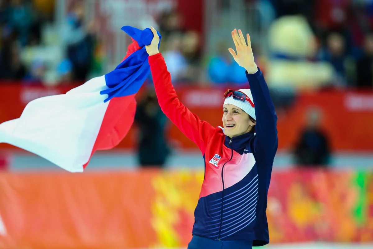 Pro Martinu Sáblíkovou je to poslední účast na olympiádě. Zdroj: Shutterstock | TVGURU.cz Rychlobruslařka Martina Sáblíková se raduje.