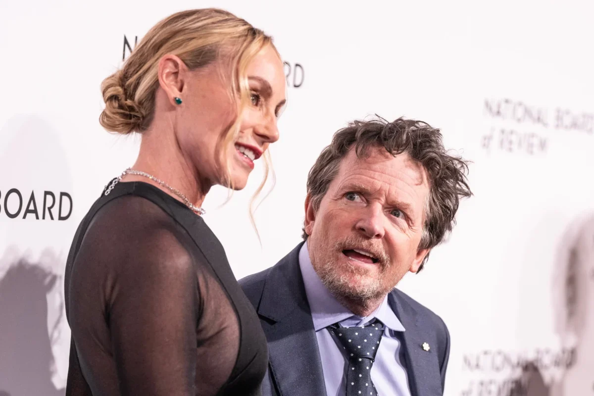 Michael J. Fox s manželkou