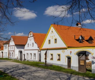 Baráčky v české vesnici