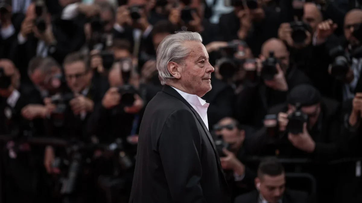 Alain Delon před novináři