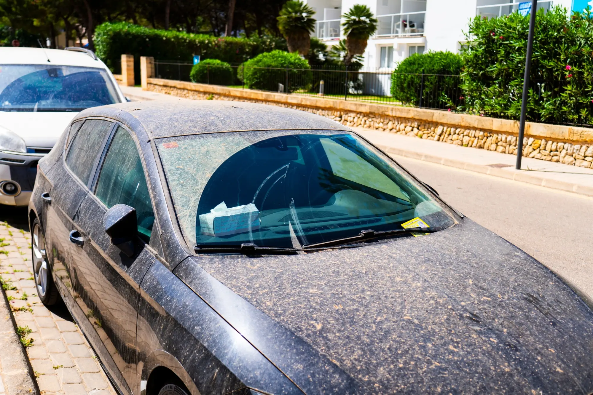 Prach ze Sahary na vozidlech | TVGURU.cz Prach ze Sahary na vozidlech