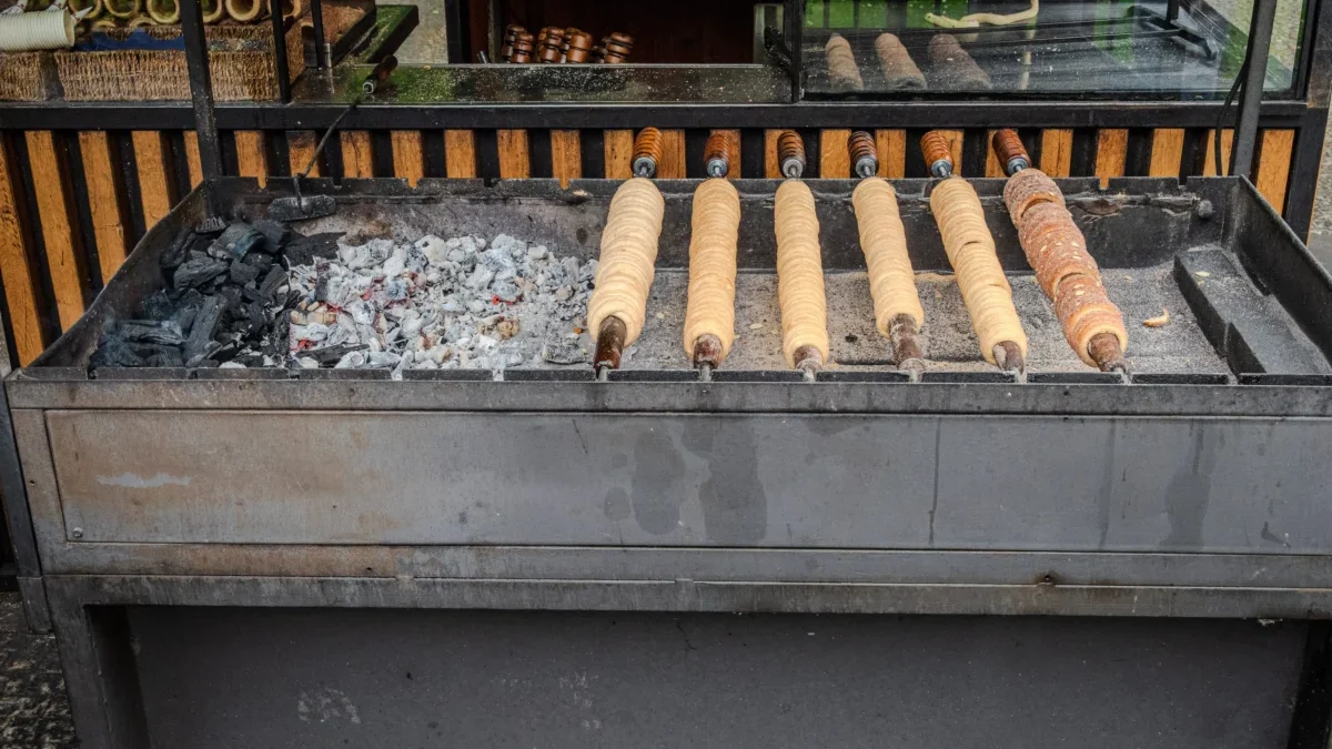 trdelníky na kamnech