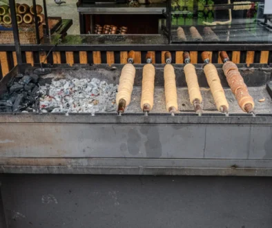 trdelníky na kamnech