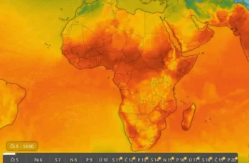 Mrkněte na Afriku, tady spotřebovali červené barvy celý kyblík
