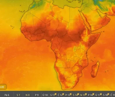 Mrkněte na Afriku, tady spotřebovali červené barvy celý kyblík