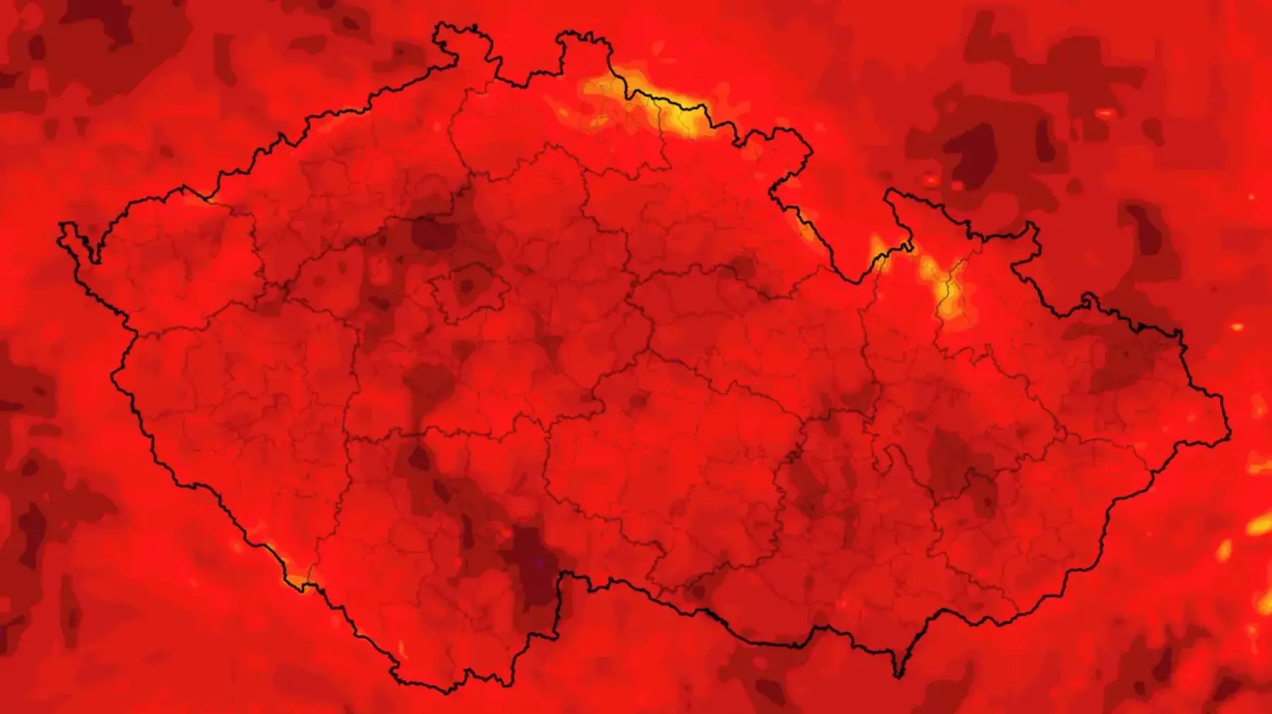 Občas vypadá letní mapa Ćeska takto