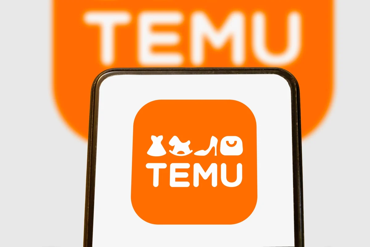 Temu aplikace na telefonu