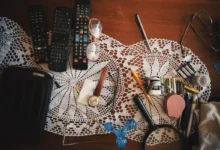 konferenční stolek u babičky