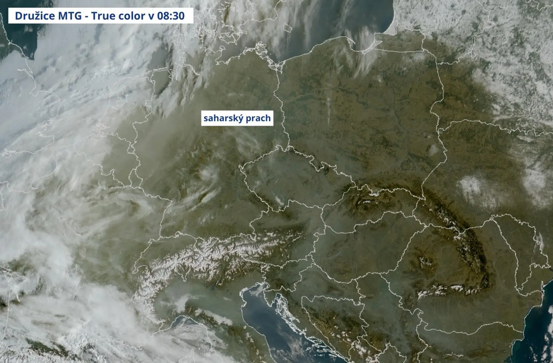 Saharský prach se blíží do Česka | TVGURU.cz Saharský prach se blíží do Česka