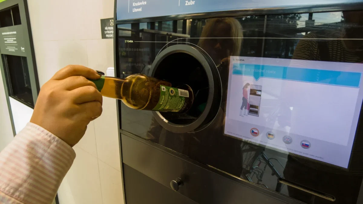 automat na vrácení lahví od piva