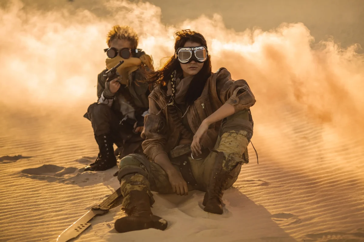 postavy na poušti jako Duna