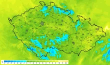Mapa meteorologů se dnes ráno zbavila do modra. Zdroj: ČHMÚ