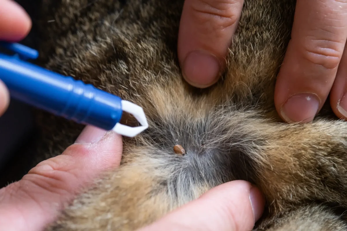Vyndat kočce klíště je někdy boj. Zdroj: Shutterstock