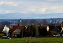česká vesnice na jaře
