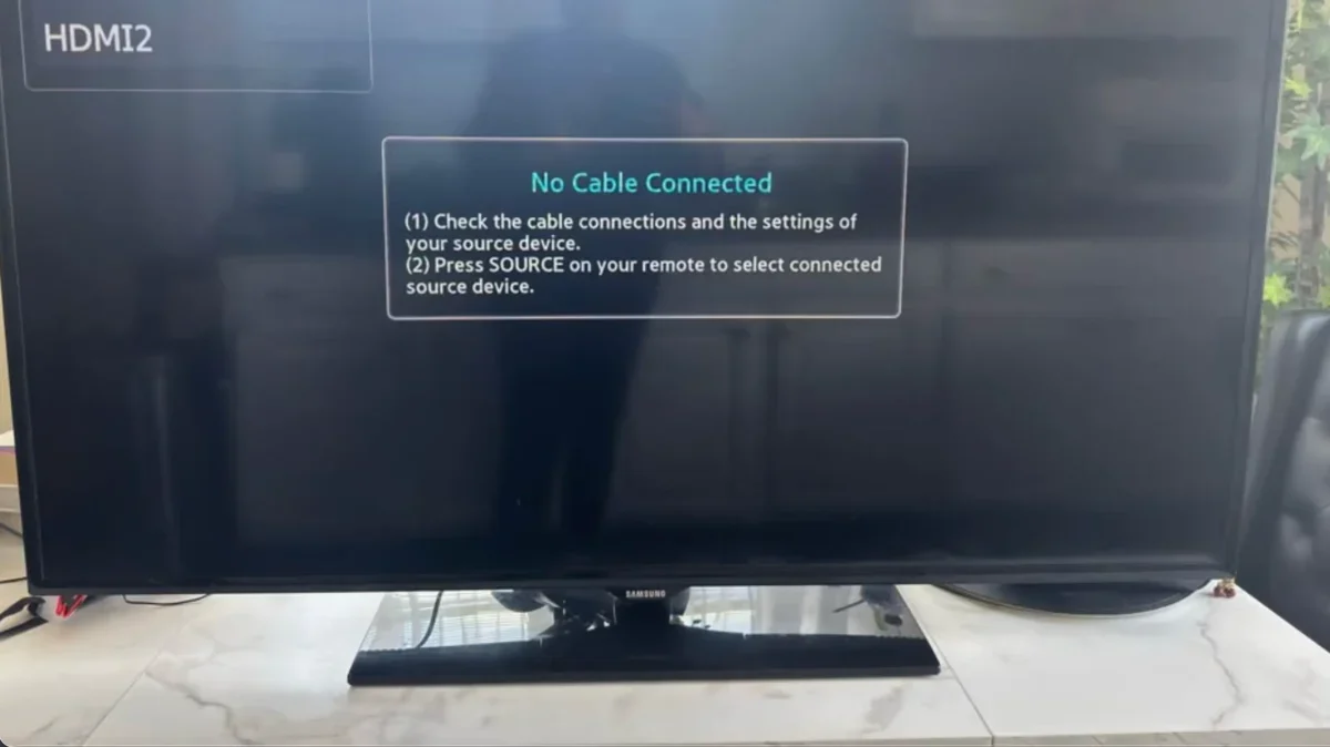 starší televize hlásí není signál hdmi