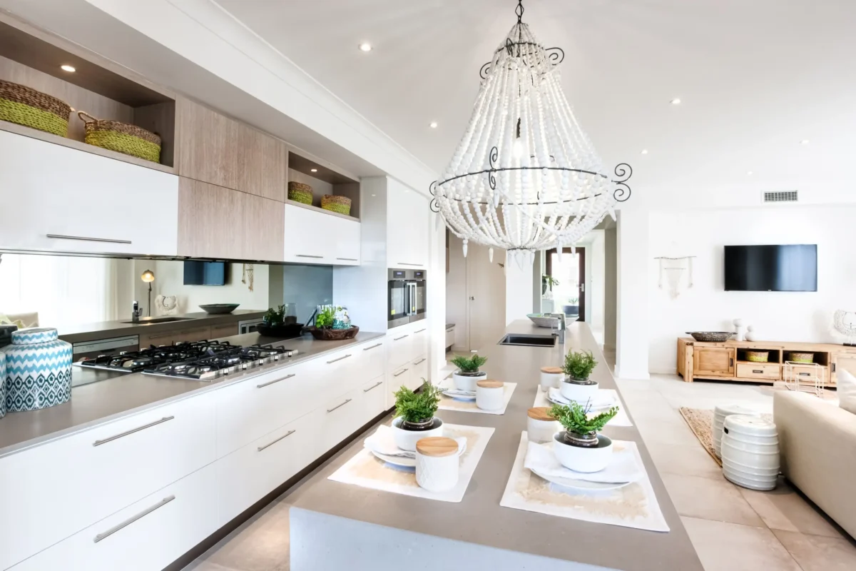 kuchyň s výhledem na televizi