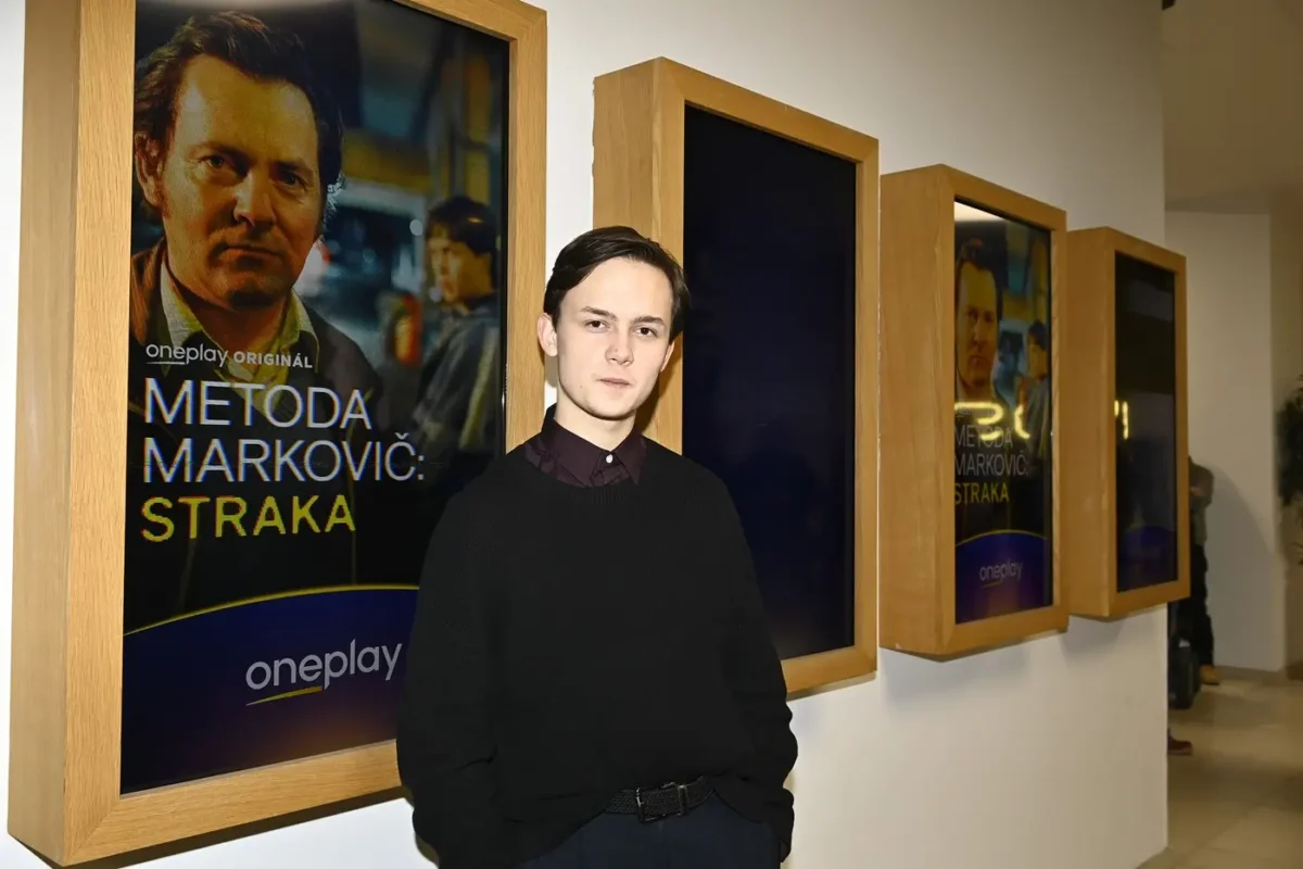 Max Kocek na premiéře Metody Markovič