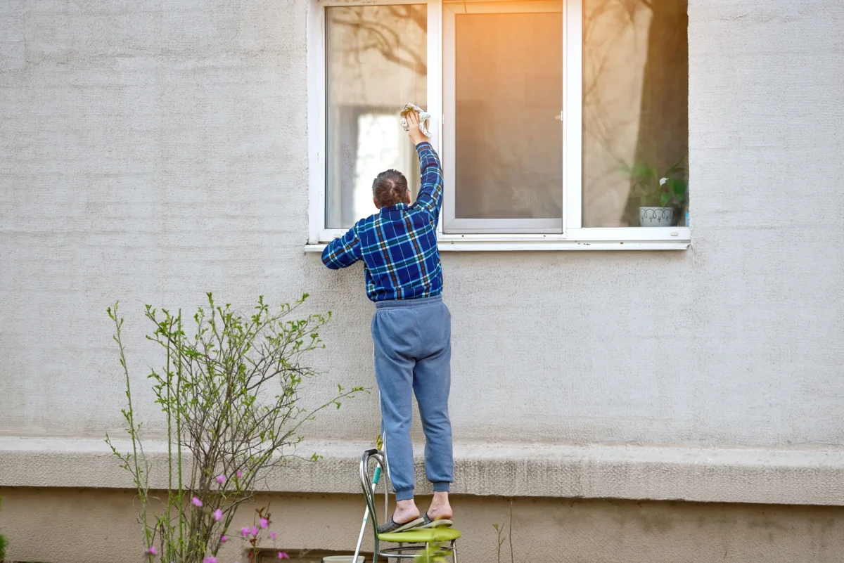 děda | TVGURU.cz úklid oken pomocí novin