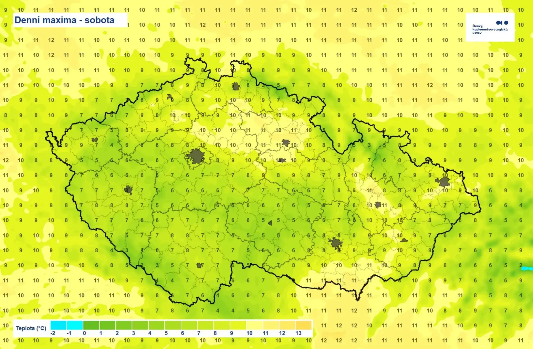 Dnešní denní maxima nebyla nic moc | TVGURU.cz Dnešní denní maxima nebyla nic moc