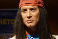 Indiánský náčelník v Muzeu voskových figurín v Praze