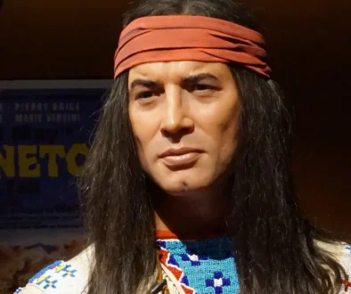 Indiánský náčelník v Muzeu voskových figurín v Praze