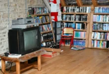 obývák s televizí