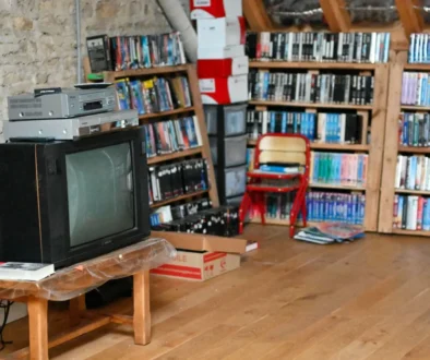 obývák s televizí