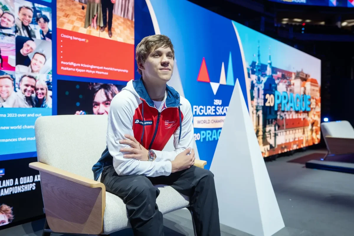 Medailové ambice mají i čeští zástupci. Zdroj: Profimedia | TVGURU.cz Krasobruslař Georgii Reshtenko.