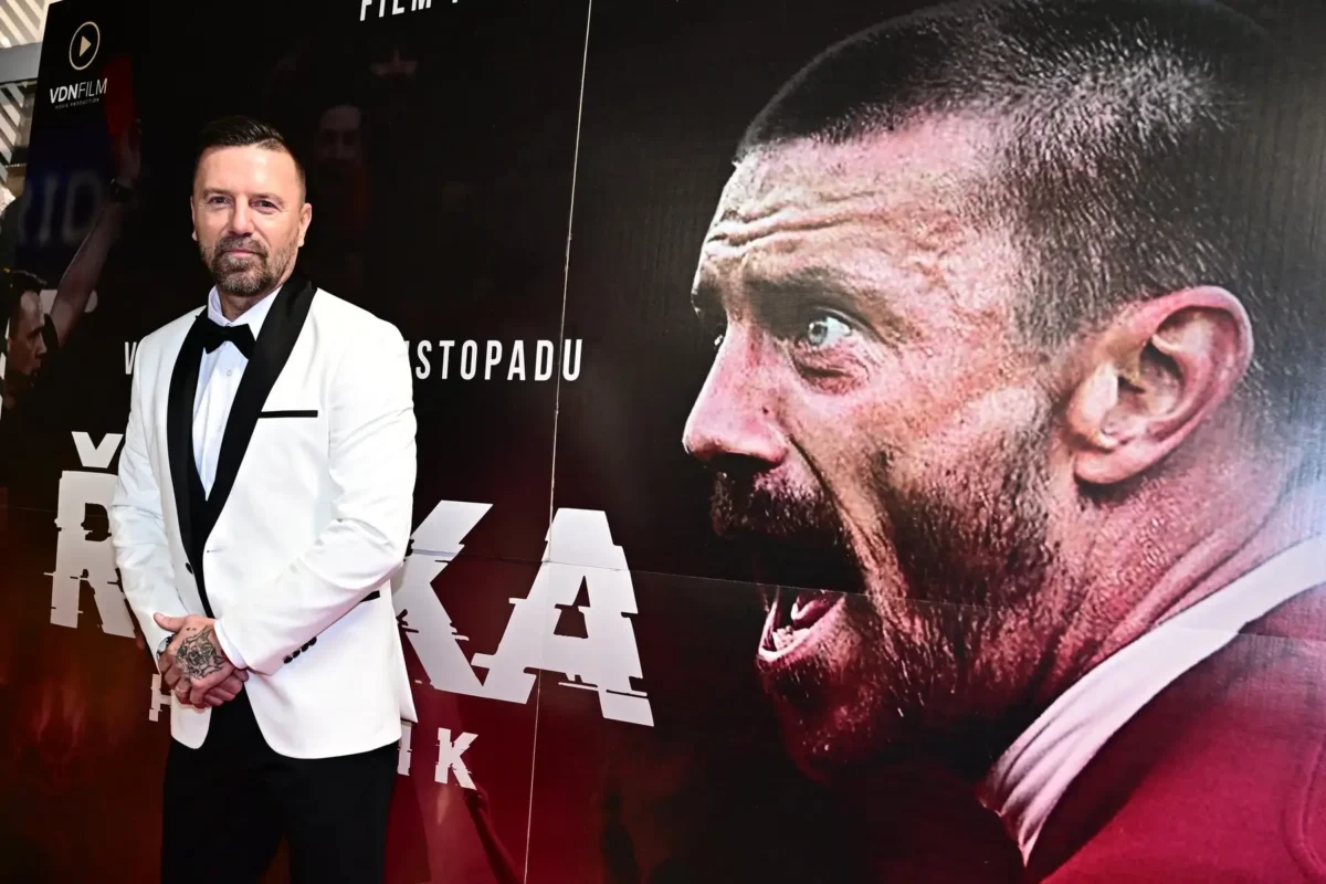 Tomáš Řepka na premiéře svého filmu