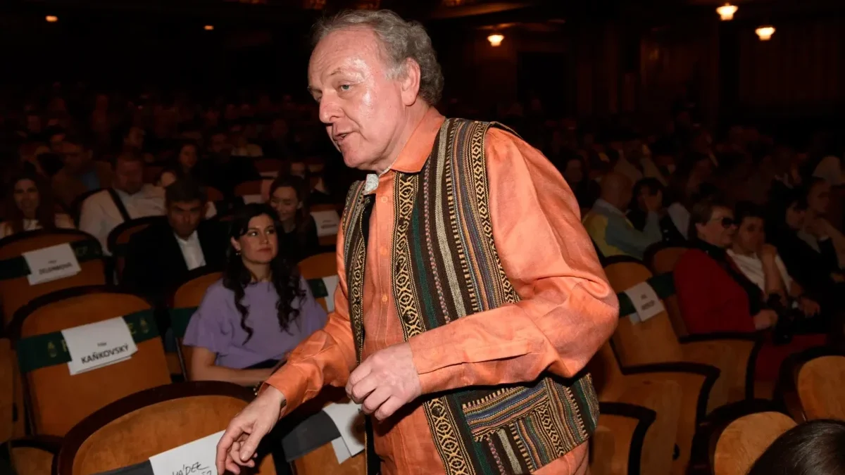 Jaroslav Dušek na premiéře