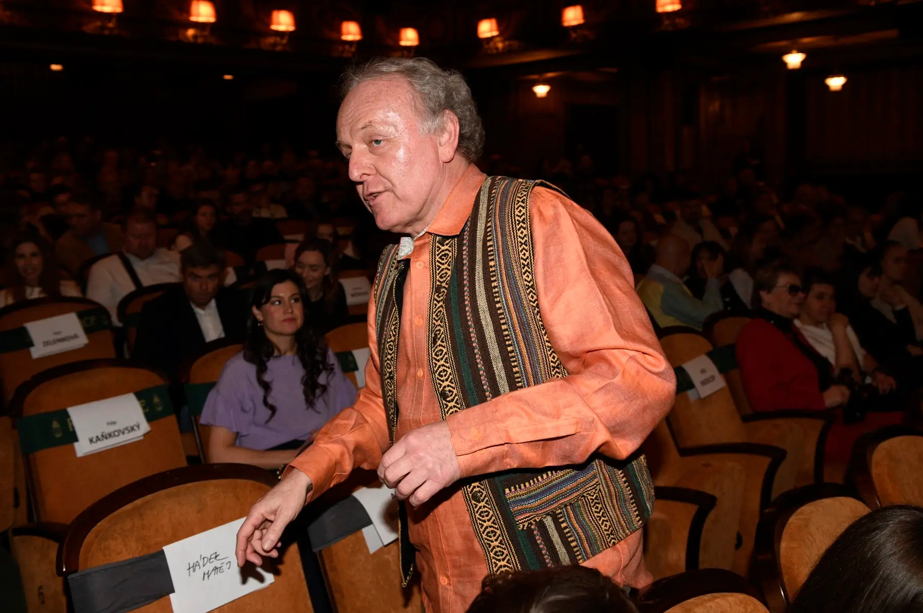 Jaroslav Dušek na premiéře