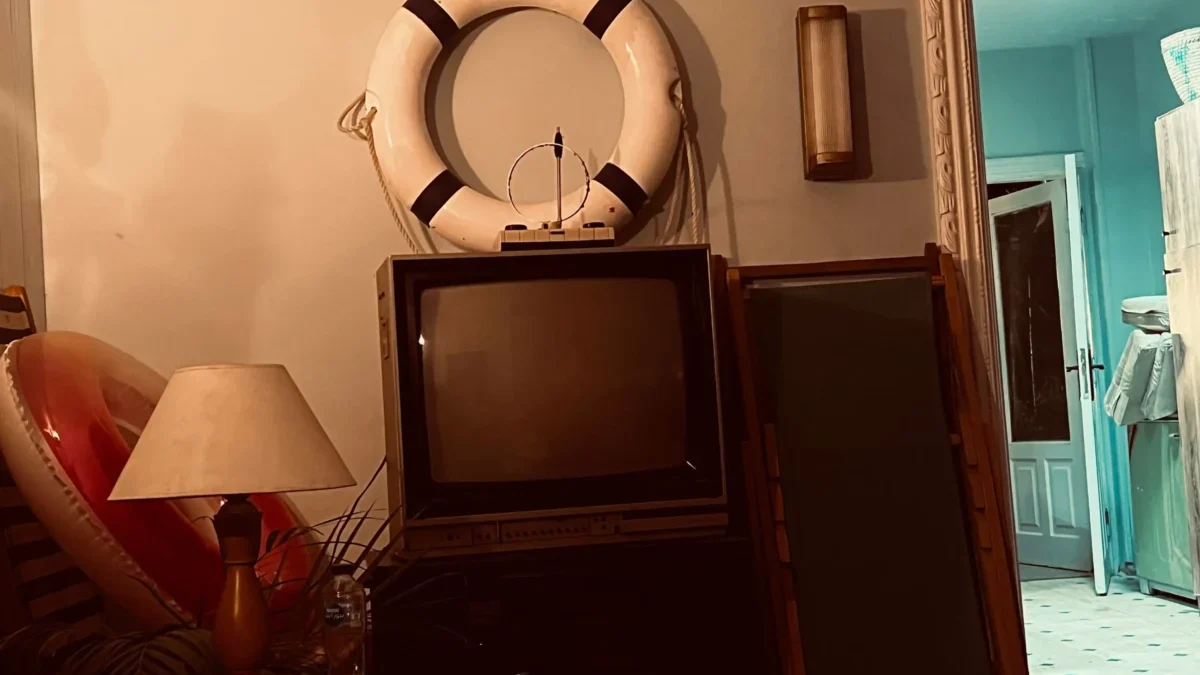 obývák s televizí