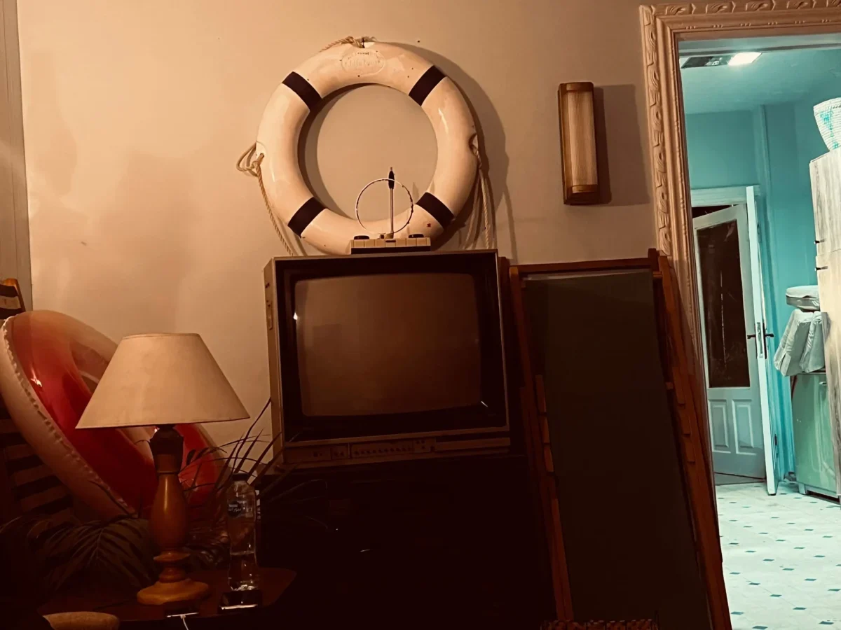 obývák s televizí