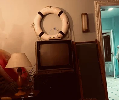 obývák s televizí