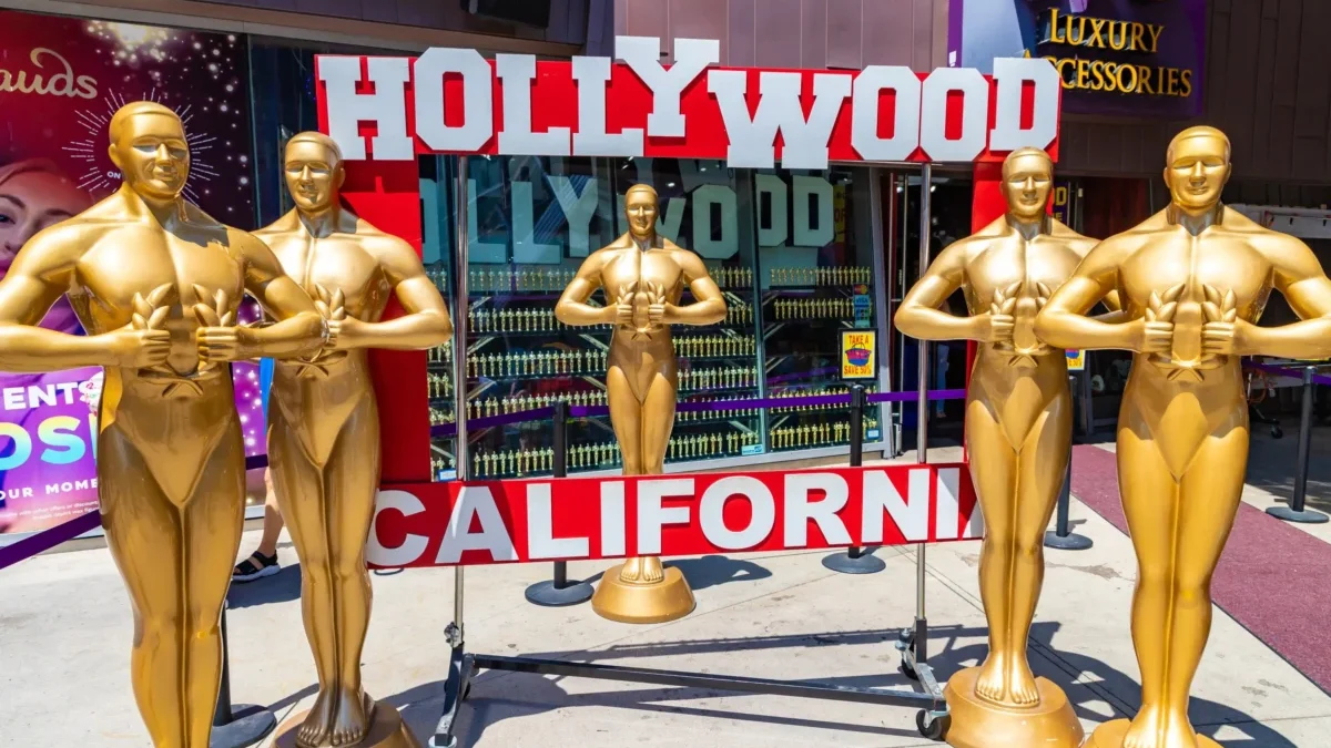 Sošky Oscarů v Hollywoodu.