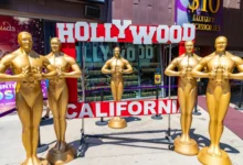 Sošky Oscarů v Hollywoodu.