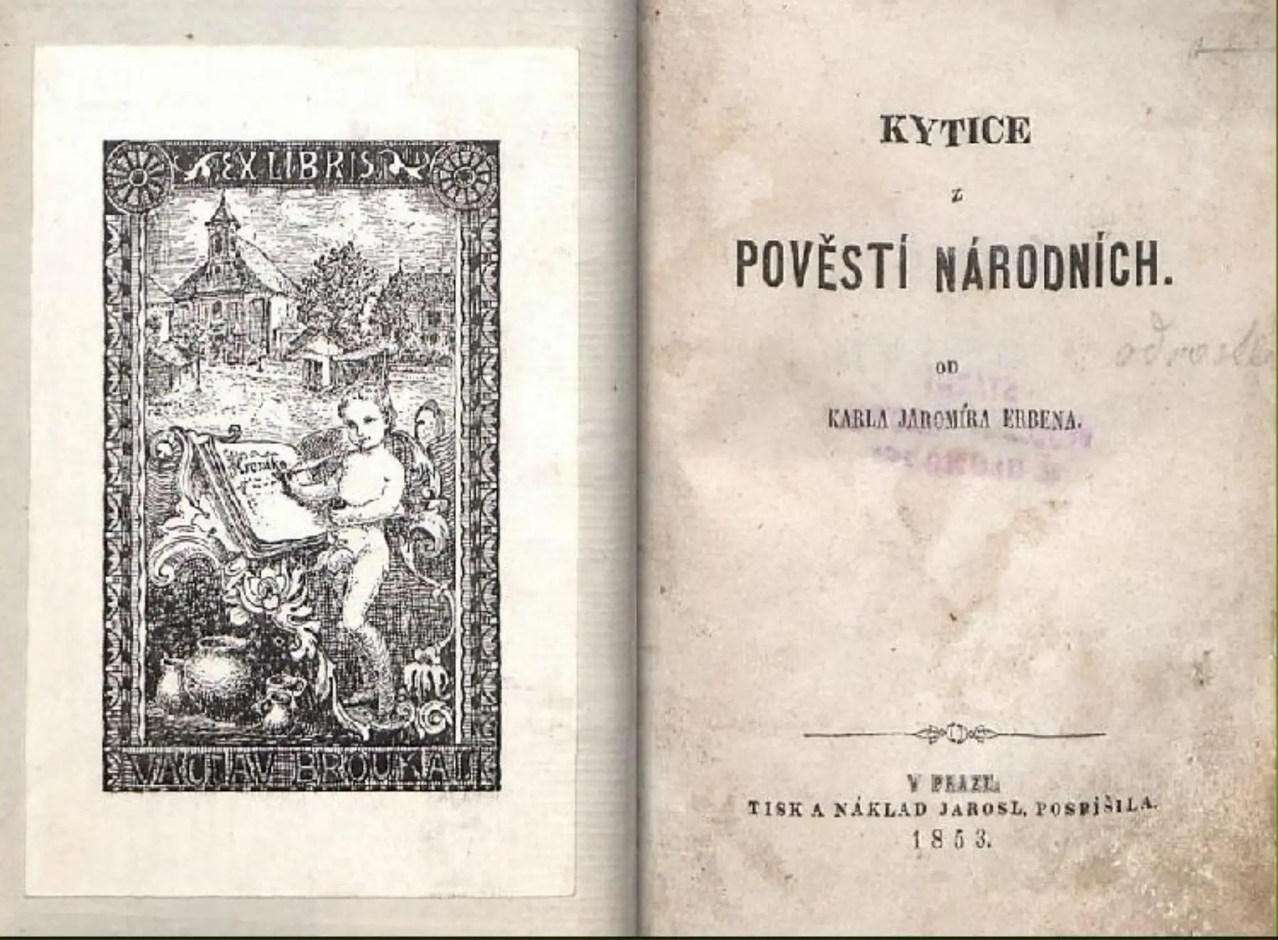 První vydání Kytice z roku 1853