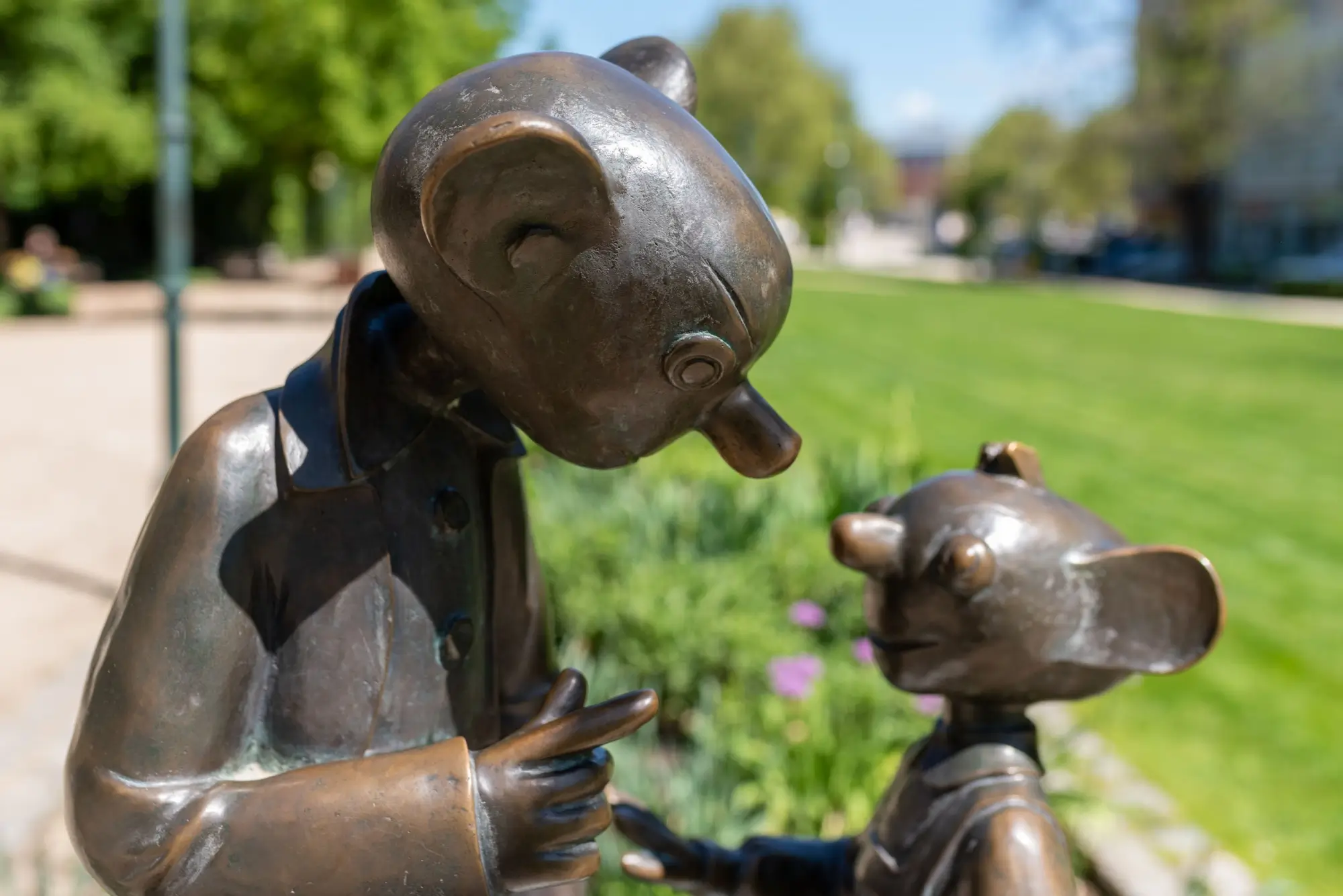 Bronzové sousoší v Plzni