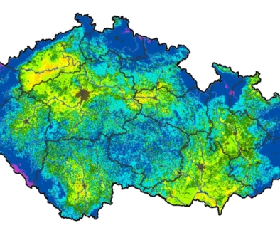 Aktuální nasycení půdy: zelená, žlutá a oranžová je průšvih