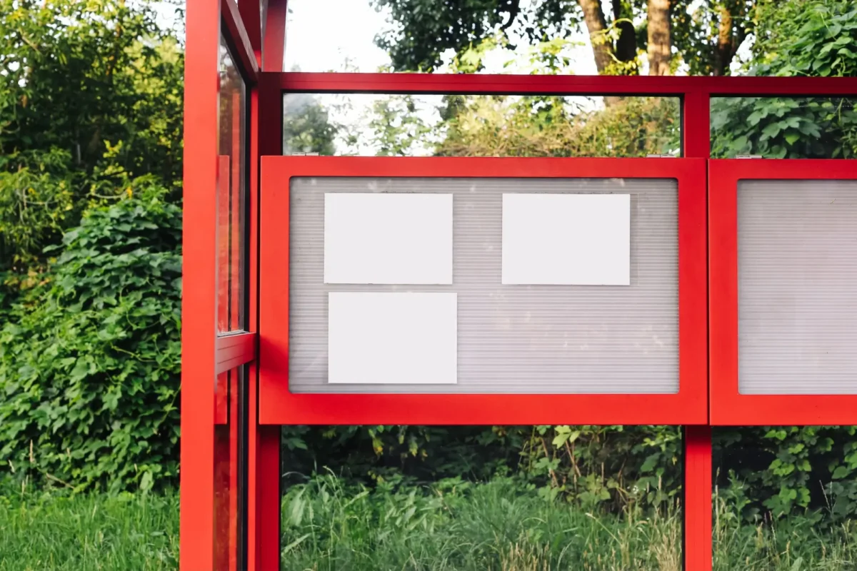 vývěska města - úřední deska