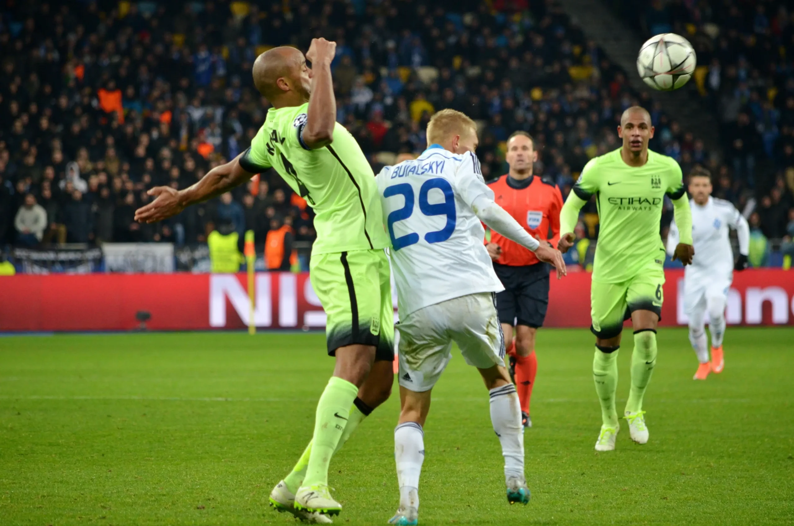 Fotbalisté na hřišti