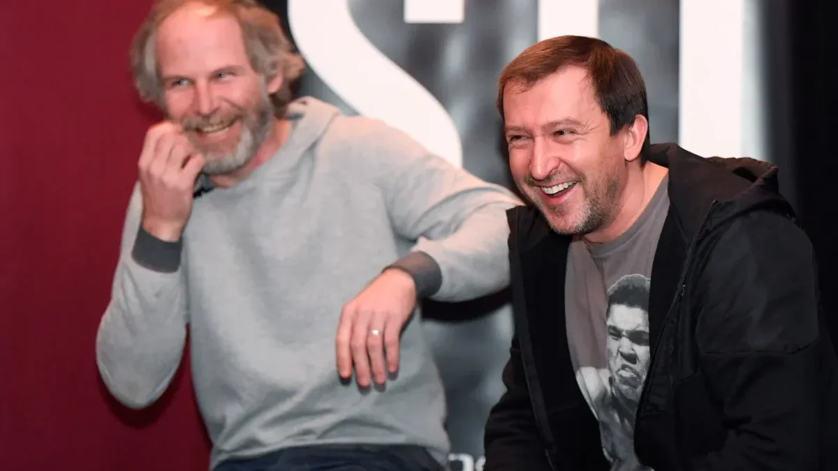 Režisér Jan Prušinovský a herec Martin Hofmann