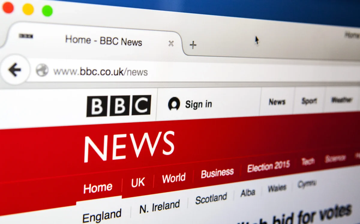 BBC webová stránka