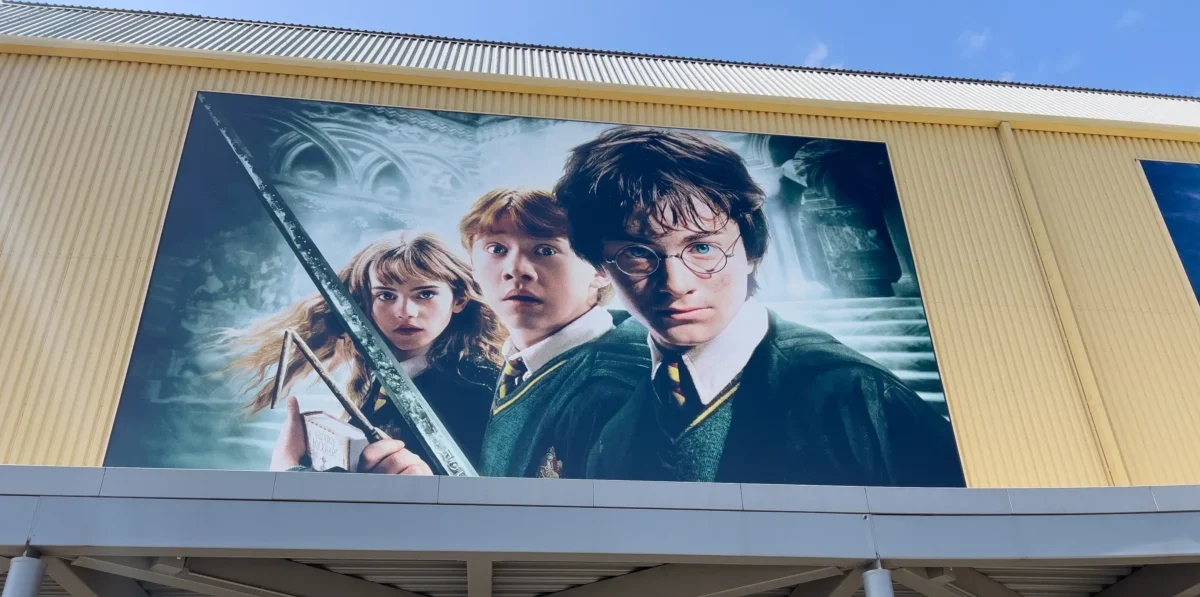 Plakát s filmem Harry Potter.