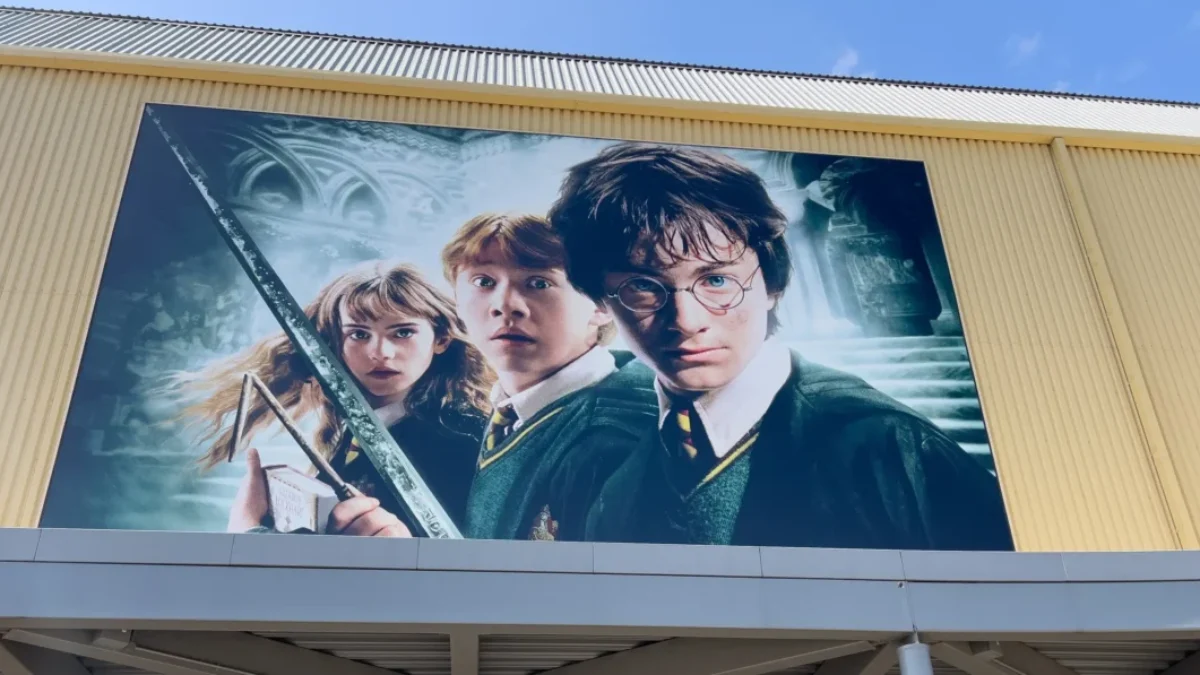 Plakát s filmem Harry Potter.