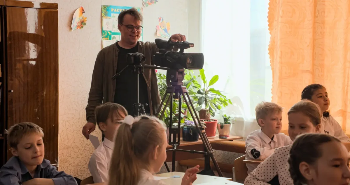 Pavel Talankin tvořil propagační materiály školy. Později z nich sestavil oscarový snímek Pan Nikdo proti Putinovi. Zdroj: Profimedia