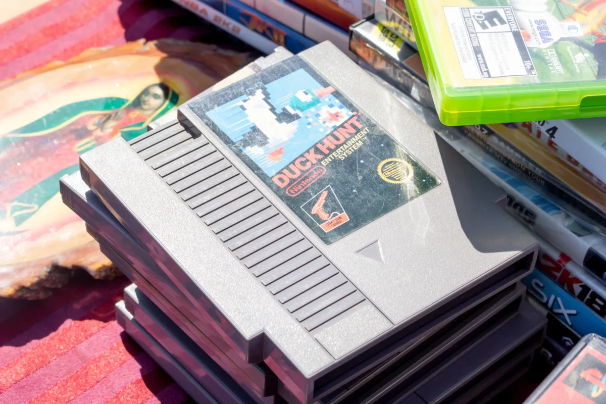 Hra Duck Hunt na Nintendo