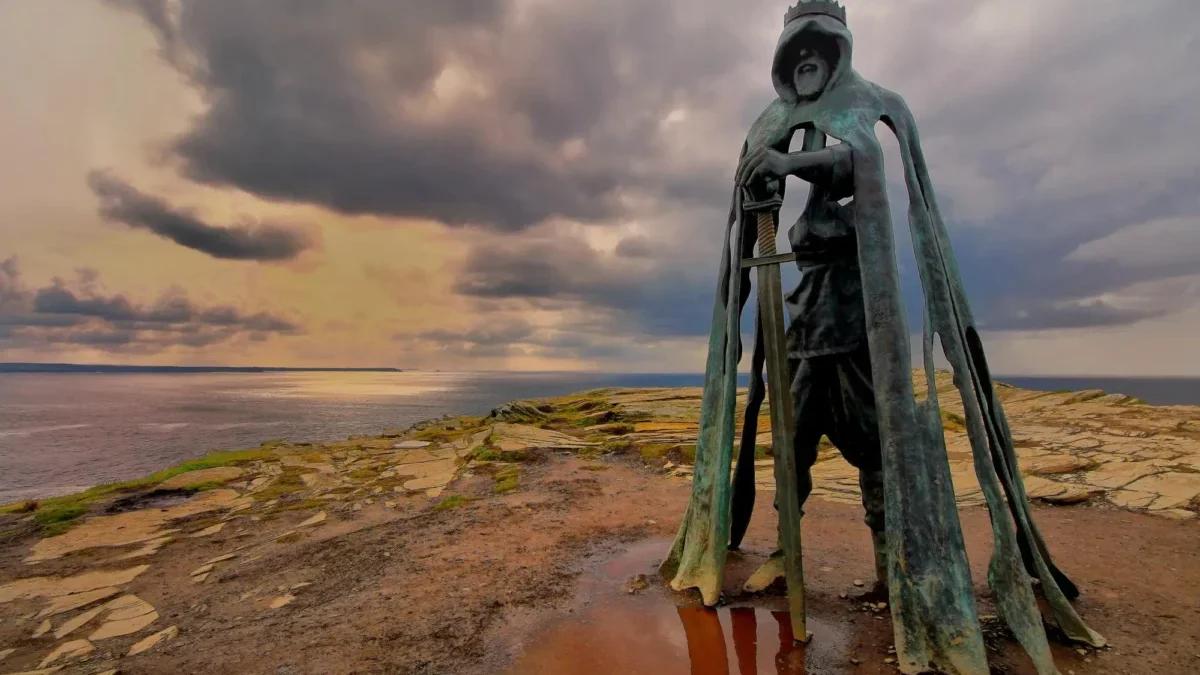 Král Artuš na pobřeží Cornwallu